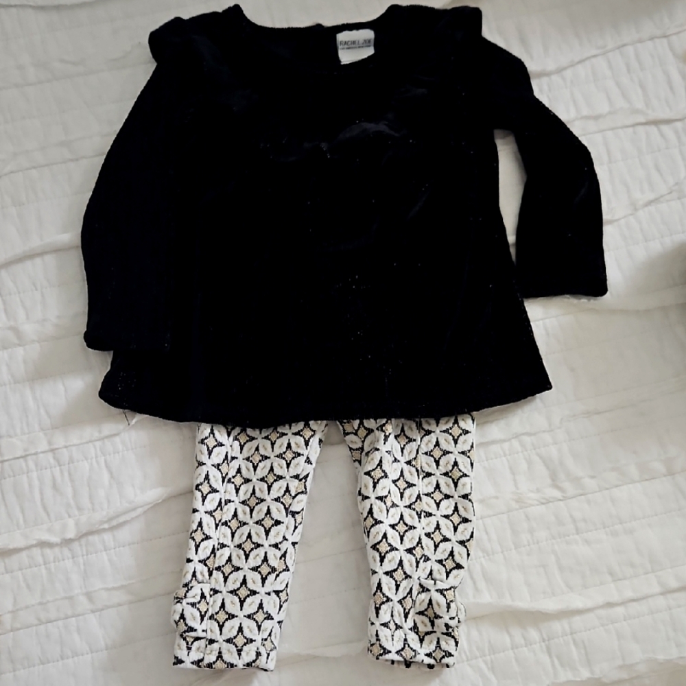 Rachel Zoe Black and White Kids Matching Set